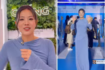 Ánh Viên diện đầm nữ tính, khoe nhan sắc vạn người mê