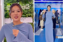 Ánh Viên diện đầm nữ tính, khoe nhan sắc vạn người mê