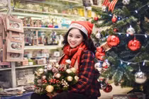 Nữ sinh Nguyễn Bỉnh Khiêm đẹp "vô đối" trong bộ ảnh Giáng Sinh