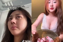Dạy nấu ăn trên TikTok, hot girl để lộ khoảnh khắc "khó tin"