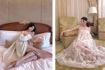 Mẹ bầu xúng xính váy áo cuối thai kỳ đẹp chẳng kém fashionista