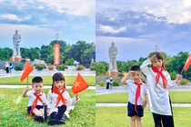 Con Phan Văn Đức bắt trend "búp măng non" dịp Quốc khánh 2/9