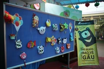 Học sinh trường tiểu học Đan Phượng đón Trung thu cùng Gấu mặt trăng