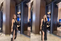 Em gái Công Vinh "nghiện" hở bạo, diện đầm khoe chân dài miên man