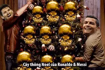 Ảnh chế bóng đá: Cây thông Noel "dát vàng" của Cristiano Ronaldo