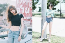 Dân mạng trầm trồ về hot girl Thái Lan chuẩn vòng eo con kiến 