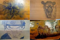 Những tác phẩm nghệ thuật “vẽ bậy” lên bàn học gây choáng