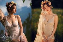Hóa cô dâu phiên bản cực quyến rũ, gái xinh "đất Mỏ" gây sốt