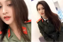 Lộ danh tính cô gái xinh đẹp mặc quân phục khiến CĐM xôn xao