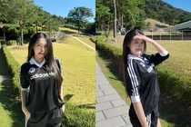 Doãn Hải My tranh thủ vi vu Hàn Quốc khi chồng đi trị liệu