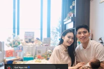 Đoàn Văn Hậu khoe đầy tháng con, Quế Ngọc Hải bình luận "trí mạng"