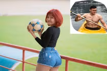 Thủ môn Lâm Tây và tin đồn hẹn hò với “nữ HLV thể hình” cực chất