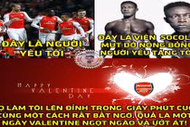 Ảnh chế bóng đá: Welbeck tặng chocolate cho fan Arsenal ngày Valentine