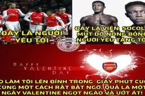 Ảnh chế bóng đá: Welbeck tặng chocolate cho fan Arsenal ngày Valentine