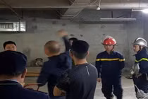 Dầu tràn ra tầng hầm, cư dân Văn Phú Victoria hoảng loạn tháo chạy