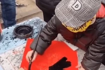 “Ông đồ” 4 tuổi ở Trung Quốc