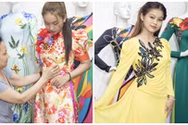 Hai con nuôi thử trang phục cho liveshow tưởng nhớ ca sĩ Phi Nhung