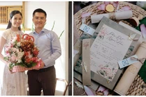 Thiệp cưới của Hoa hậu Ngọc Hân có gì độc lạ?