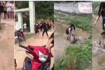 'Không chào các chị khoá trên', nữ sinh bị đánh dưới ruộng bùn