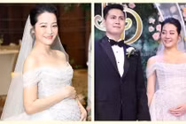 Sao Việt lấy chồng gốc Hoa khoe bụng bầu 5 tháng trong đám cưới