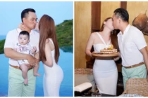 Chi Bảo và vợ ba kém 16 tuổi thân mật tại tiệc sinh nhật