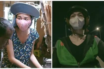 Hoa hậu Thùy Tiên đứng bán hàng rong, chạy xe ôm trong đêm