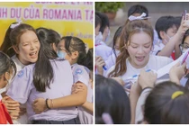 Fan nhí ôm chặt, vây quanh xin chữ ký của kiều nữ Lý Nhã Kỳ