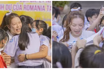 Fan nhí ôm chặt, vây quanh xin chữ ký của kiều nữ Lý Nhã Kỳ