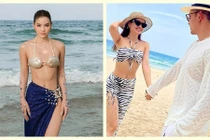 Phương Trinh Jolie khoe dáng nóng bỏng khi đi biển khiến chồng mê mệt