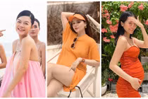 "Cân" từng milimet nhan sắc ba bà bầu gợi cảm nhất showbiz Việt hiện giờ