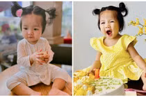 Con gái đáng yêu tròn 1 tuổi của Lê Bê La