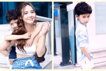 Con trai như hot boy nhí của mỹ nhân Huyền Lizzie “Thương ngày nắng về“