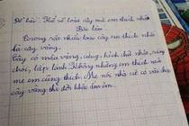 Cô nhóc làm bài văn tả cây, mẹ đọc xong... chắc sốc tận óc