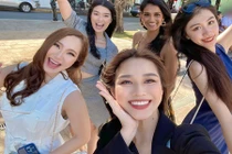 Đỗ Thị Hà nâng hạng nhan sắc ngày hội ngộ dàn đối thủ Miss World 2021