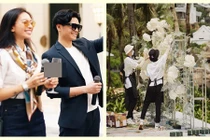 Hé lộ những hình ảnh đầu tiên của lễ cưới Ngô Thanh Vân - Huy Trần