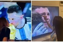 Mỹ Tâm - Thùy Tiên ăn mừng khi Argentina vô địch World Cup 2022