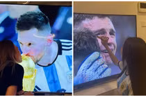 Mỹ Tâm - Thùy Tiên ăn mừng khi Argentina vô địch World Cup 2022