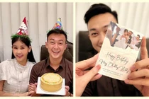 Lê Âu Ngân Anh mừng sinh nhật chồng sắp cưới điển trai