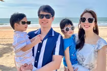 Thu Thảo hạnh phúc đi du lịch cùng chồng đại gia và các con