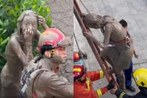 Thất tình đi tự tử, cô gái cũng phải bật cười với hình ảnh bản thân khi được cứu hộ