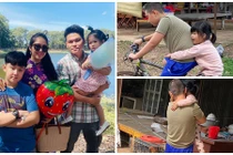 Con trai Lê Phương - Quách Ngọc Ngoan hết mực cưng chiều em gái khác cha