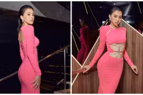 Hoa hậu Tiểu Vy diện váy xẻ chân ngực nhận giải gương mặt đẹp nhất