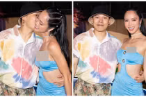 Vũ Khắc Tiệp không ngại hôn má mỹ nhân đang hẹn hò Cường Seven