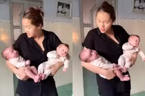 Hình ảnh mẹ bỉm của Á hậu Diễm Châu: Đầu bù tóc rối 