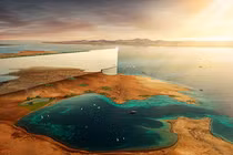 Hé lộ đại công trường xây dựng siêu thành phố giữa sa mạc