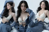 Jun Vũ đăng bộ ảnh 'hở trên kín dưới', khoe vòng 1 căng tràn