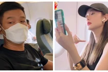 Minh Hằng khoe cảnh 'quậy đục nước' trên máy bay