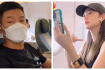 Minh Hằng khoe cảnh 'quậy đục nước' trên máy bay