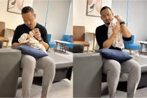 MC Thu Hoài khoe ông xã doanh nhân chăm con cực điêu luyện