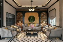 Biệt thự Indochine đẹp như viên ngọc quý giữa lòng phố biển